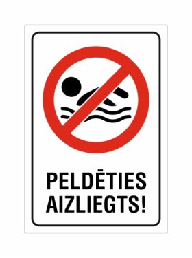 Peldēties aizliegts